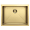 Sapho Sapho, ZENITH nerezový drez 60x45cm, zlatá matná, ZN6045Z Sapho Sapho, ZENITH nerezový drez 60x45cm, zlatá matná, ZN6045Z