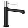 SAPHO SOLARIS stojanková umývadlová batéria bez výpuste, čierna mat/chróm WD002BC SAPHO SOLARIS stojanková umývadlová batéria bez výpuste, čierna mat/chróm WD002BC
