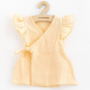 NEW BABY Letné dojčenské mušelínové šaty New Baby Leny peach Veľ. 68