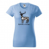 Dámske tričko z prírody jeleň Farba: Svetlomodrá, Veľkosť: XL Dámske tričko z prírody jeleň Farba: Svetlomodrá, Veľkosť: XL