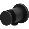 Podomietkový vývod RAVAK Chrome v čiernej farbe s držiakom sprchy X07P572