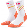CEP Core Run Edt. Claws Socks Mid Cut Women Vysoké ponožky dámské Barva: white/coral mix, Velikost: IV CEP Core Run Edt. Claws Socks Mid Cut Women Vysoké ponožky dámské Barva: white/coral mix, Velikost: IV