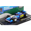 Benetton F1 B195 Team Mild Seven Renault N°1 Majster Sveta Víťaz Pacific GP 1995 Michael Schumacher 1:43 Minichamps modrá žltá Benetton F1 B195 Team Mild Seven Renault N°1 Majster Sveta Víťaz Pacific GP 1995 Michael Schumacher 1:43 Minichamps modrá žltá