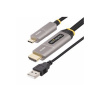 StarTech.com 50ft (15.2m) USB-C to HDMI 2.0 Active Optical Cable, 4K 60Hz - HDMI kabel - 24 pin USB-C s piny (male) do HDMI, USB (pouze napájení) s piny (male) - 15.2 m - stíněný/fiber optic - černá - StarTech.com 50ft (15.2m) USB-C to HDMI 2.0 Active Optical Cable, 4K 60Hz - HDMI kabel - 24 pin USB-C s piny (male) do HDMI, USB (pouze napájení) s piny (male) - 15.2 m - stíněný/fiber optic - černá -