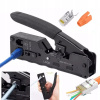 KRIMPOVACIE KLIEŠTE NA RJ45 KONEKTORY PRIECHODNÉ KAT.5, KAT.6, KAT.6P, KAT.7 PASS THROUGH KRIMPOVACIE KLIEŠTE NA RJ45 KONEKTORY PRIECHODNÉ KAT.5, KAT.6, KAT.6P, KAT.7 PASS THROUGH