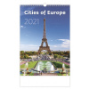 Cities of Europe 2022, nástěnný kalendář, prodloužená záda Cities of Europe 2022, nástěnný kalendář, prodloužená záda