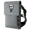 Púzdro Karl Lagerfeld bag silver Saffiano Monogram Ikonik Púzdro Karl Lagerfeld bag silver Saffiano Monogram Ikonik