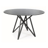 Signal Jedálenský stôl MURANO 120 cm | sivá, čierna Signal Jedálenský stôl MURANO 120 cm | sivá, čierna