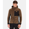 Kilpi NORKA-M Brown - 3XL Men´s hairy fleece hoodie Kilpi NORKA-M Brown - 3XL Men´s hairy fleece hoodie