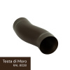 LP koleno soklové - RAL 8028 Testa di Moro, 80 mm LP koleno soklové - RAL 8028 Testa di Moro, 80 mm