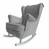 Caramella Anthracite Glass hojdacie kreslo Shell pre dospelých antracit Caramella Anthracite Glass hojdacie kreslo Shell pre dospelých antracit