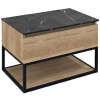 Sapho SKARA umývadlová skrinka 80x50x45cm, čierna mat/dub alabama CG008-2222 Sapho SKARA umývadlová skrinka 80x50x45cm, čierna mat/dub alabama CG008-2222
