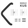 MPkovania FT - MADLO kód K14T Ø 32 mm SP ks, 382 mm, 350 mm, CIM - čierna matná (FNO) MPkovania FT - MADLO kód K14T Ø 32 mm SP ks, 382 mm, 350 mm, CIM - čierna matná (FNO)