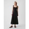 GAP Ľanové midi šaty Čierna XXS Čierna Čierna GAP Ľanové midi šaty Čierna XXS Čierna Čierna