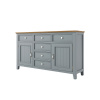 Komoda PROVENCE K2P z masívu sivomodrá Barevné provedení: Šedomodrá, Provedení: šuplíky s pojezdy Komoda PROVENCE K2P z masívu sivomodrá Barevné provedení: Šedomodrá, Provedení: šuplíky s pojezdy