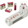 LINDY zámok portu USB USB-Lock + Key sada 4 ks ružová vr. 1 kľúče 40450; 40450 LINDY zámok portu USB USB-Lock + Key sada 4 ks ružová vr. 1 kľúče 40450; 40450