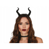 Čelenka so zakrivenými diablovými rohmi Čelenka so zakrivenými diablovými rohmi
