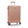 Heys Luxe M Rose Gold kufor + kozmetická taštička zadarmo Heys Luxe M Rose Gold kufor + kozmetická taštička zadarmo