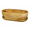 Hrantík KAKTUS O TEAK + podmiska keramický matný 34cm Hrantík KAKTUS O TEAK + podmiska keramický matný 34cm