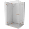 Mexen Lunar-F Duo, skladací sprchový kút 80 x 70 cm, 8mm číre sklo, profil medená matná, 836-080L-070P-65-00 Mexen Lunar-F Duo, skladací sprchový kút 80 x 70 cm, 8mm číre sklo, profil medená matná, 836-080L-070P-65-00