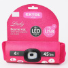 AKCIA!!!Čiapka s čelovkou, RUŽOVÁ 4x LED,45lm, 300aMh USB nabíjanie AKCIA!!!Čiapka s čelovkou, RUŽOVÁ 4x LED,45lm, 300aMh USB nabíjanie