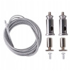 BERGE Montážne káble závesné lano pre LED profily 2 kusy 2 m nastaviteľné oceľové BERGE Montážne káble závesné lano pre LED profily 2 kusy 2 m nastaviteľné oceľové