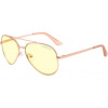 GUNNAR herní brýle MAVERICK / obroučky v barvě ROSE GOLD / jantarová skla MAV-01701