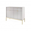 Piaski Komoda NOVA GOLD K104, zlatá/sivá Piaski Komoda NOVA GOLD K104, zlatá/sivá
