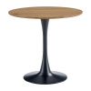 Kondela Jedálenský stôl, dub/čierna, priemer 80 cm, REVENTON NEW Kondela Jedálenský stôl, dub/čierna, priemer 80 cm, REVENTON NEW