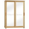 Skriňa z masívu FELIX š. 120 cm kombinovaná so zrkadlom Barevné provedení: Olše Skriňa z masívu FELIX š. 120 cm kombinovaná so zrkadlom Barevné provedení: Olše
