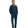Pánské pyžamo teplé modré a zeleně kárované celopropínací 1Z1759 zelená XXL + První výměna zboží zdarma. Pánské pyžamo teplé modré a zeleně kárované celopropínací 1Z1759 zelená XXL + První výměna zboží zdarma.