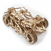 Ugears 3D drevené mechanické puzzle UGR-10 Motorka (scrambler) s vozíkom Ugears 3D drevené mechanické puzzle UGR-10 Motorka (scrambler) s vozíkom