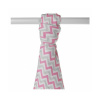 Kikko Bambusová osuška 90x100cm Baby Pink Chevron Kikko Bambusová osuška 90x100cm Baby Pink Chevron