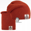 Dráče Čiapka pletená a nákrčník Colors set - vzor 10, hrdzavá Farba: Hnedá, Veľkosť: 48-50 Dráče Čiapka pletená a nákrčník Colors set - vzor 10, hrdzavá Farba: Hnedá, Veľkosť: 48-50
