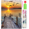 HUR SADA PRO DIAMANTOVÉ MALOVÁNÍ ZÁPAD SLUNCE 5D 30X40CM HUR SADA PRO DIAMANTOVÉ MALOVÁNÍ ZÁPAD SLUNCE 5D 30X40CM