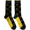Ponožky Nirvana - Yellow Happy Face Pattern, Unisex,Čierna,UK 7 - 11 Ponožky Nirvana - Yellow Happy Face Pattern, Unisex,Čierna,UK 7 - 11