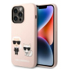 Karl Lagerfeld silikónový kryt s MagSafe na iPhone 14 Pro Max (KLHMP14XSSKCI) - svetloružový Karl&Choupette Karl Lagerfeld silikónový kryt s MagSafe na iPhone 14 Pro Max (KLHMP14XSSKCI) - svetloružový Karl&Choupette