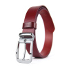 Kožený opasok CLASSIC SILVER, šírka 3.3cm, Ručná výroba na Slovensku - Bordová Kožený opasok CLASSIC SILVER, šírka 3.3cm, Ručná výroba na Slovensku - Bordová