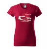 Handel Tričko - Drift Mode – adrenalín na maximum Farba: malboro červená, Veľkosť: XS, Strih oblečenia: dámsky Handel Tričko - Drift Mode – adrenalín na maximum Farba: malboro červená, Veľkosť: XS, Strih oblečenia: dámsky