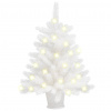 Umelý vianočný stromček s LED žiarovkami, biely, 65 cm (Umelý vianočný stromček s LED žiarovkami, biely, 65 cm) Umelý vianočný stromček s LED žiarovkami, biely, 65 cm (Umelý vianočný stromček s LED žiarovkami, biely, 65 cm)