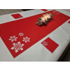 Behun na stol - Odtiene červenej farby, odtiene zelenej 130 x 40 cm (Vianočný behúň + 4 podložky rozmerov 40/130) Behun na stol - Odtiene červenej farby, odtiene zelenej 130 x 40 cm (Vianočný behúň + 4 podložky rozmerov 40/130)