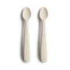 Mushie Silikónová lyžička 2ks: Ivory Mushie Silikónová lyžička 2ks: Ivory