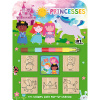Pečiatky 5 + 1 s voskovkou Princezné JM Pečiatky 5 + 1 s voskovkou Princezné JM