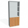 Policová skriňa Strong, 80x192x40 cm, jelša/sivá Policová skriňa Strong, 80x192x40 cm, jelša/sivá