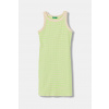 United Colors of Benetton šaty s bavlnou 38DBCV019.G.seasonal žltá 160 United Colors of Benetton šaty s bavlnou 38DBCV019.G.seasonal žltá 160
