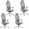 Mercury 4PACK Kancelářská stolička ARTEA šedá (4 ks) Mercury 4PACK Kancelářská stolička ARTEA šedá (4 ks)