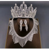 Naishide Jewelry Luxusná kryštálová súprava s korunkou, náušnicami a náhrdelníkom Druh barvy: Stříbrná Naishide Jewelry Luxusná kryštálová súprava s korunkou, náušnicami a náhrdelníkom Druh barvy: Stříbrná
