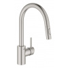 Grohe Concetto - Drezová batéria s výsuvnou spŕškou, supersteel 31483DC2 Grohe Concetto - Drezová batéria s výsuvnou spŕškou, supersteel 31483DC2
