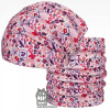 Dráče Flísová čiapka a nákrčník Dráča - Yetti 14, ružová, kvietky Farba: Ružová, Veľkosť: 52-54 Dráče Flísová čiapka a nákrčník Dráča - Yetti 14, ružová, kvietky Farba: Ružová, Veľkosť: 52-54