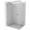 Mexen Lunar T sprchovací kút, otvárací, ľavý 125 x 100 cm, transparentný, ružové zlato - 834T-125-100-60-00-L Mexen Lunar T sprchovací kút, otvárací, ľavý 125 x 100 cm, transparentný, ružové zlato - 834T-125-100-60-00-L